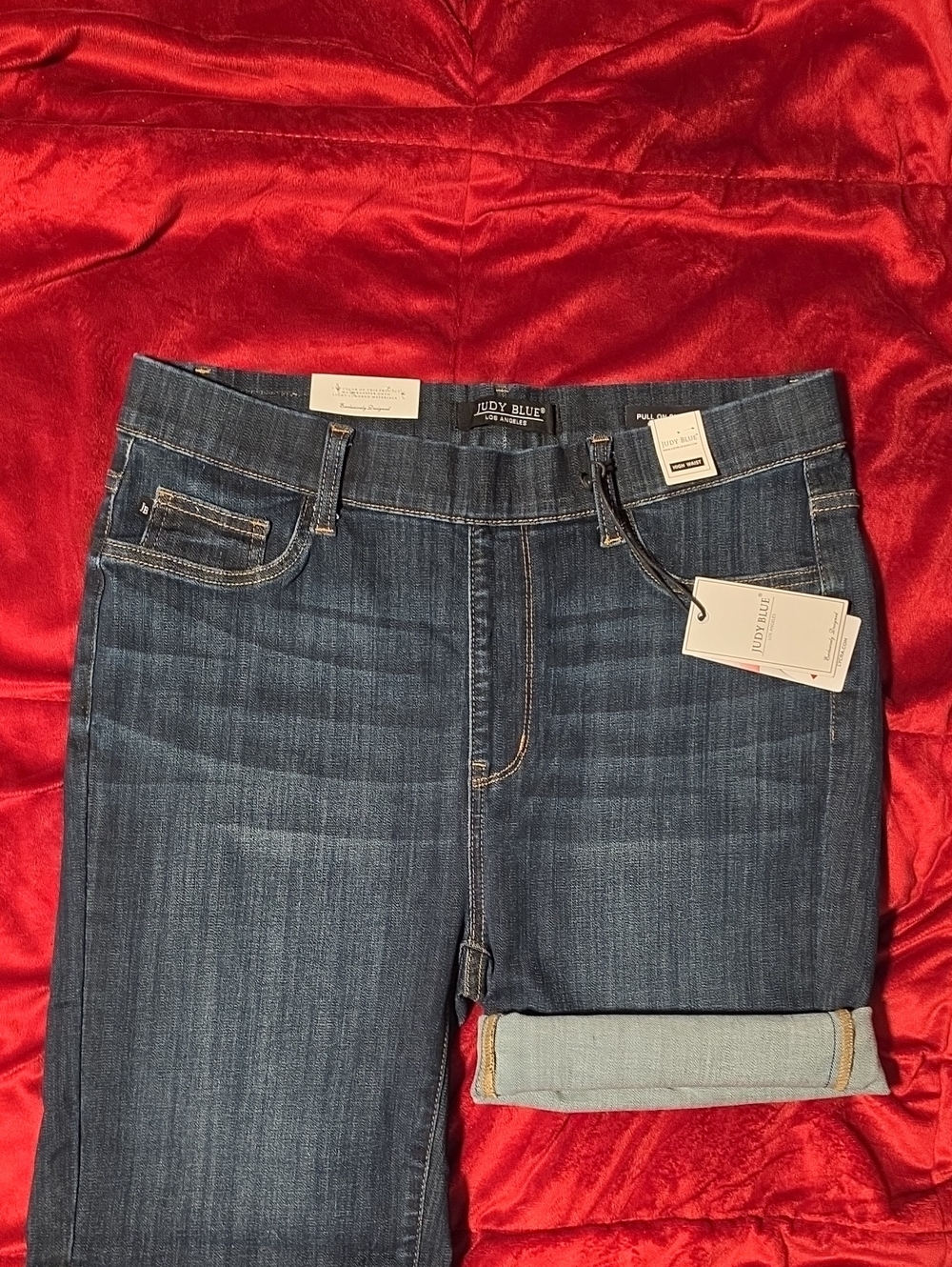 Judy Blue Dark Pull On Jeans